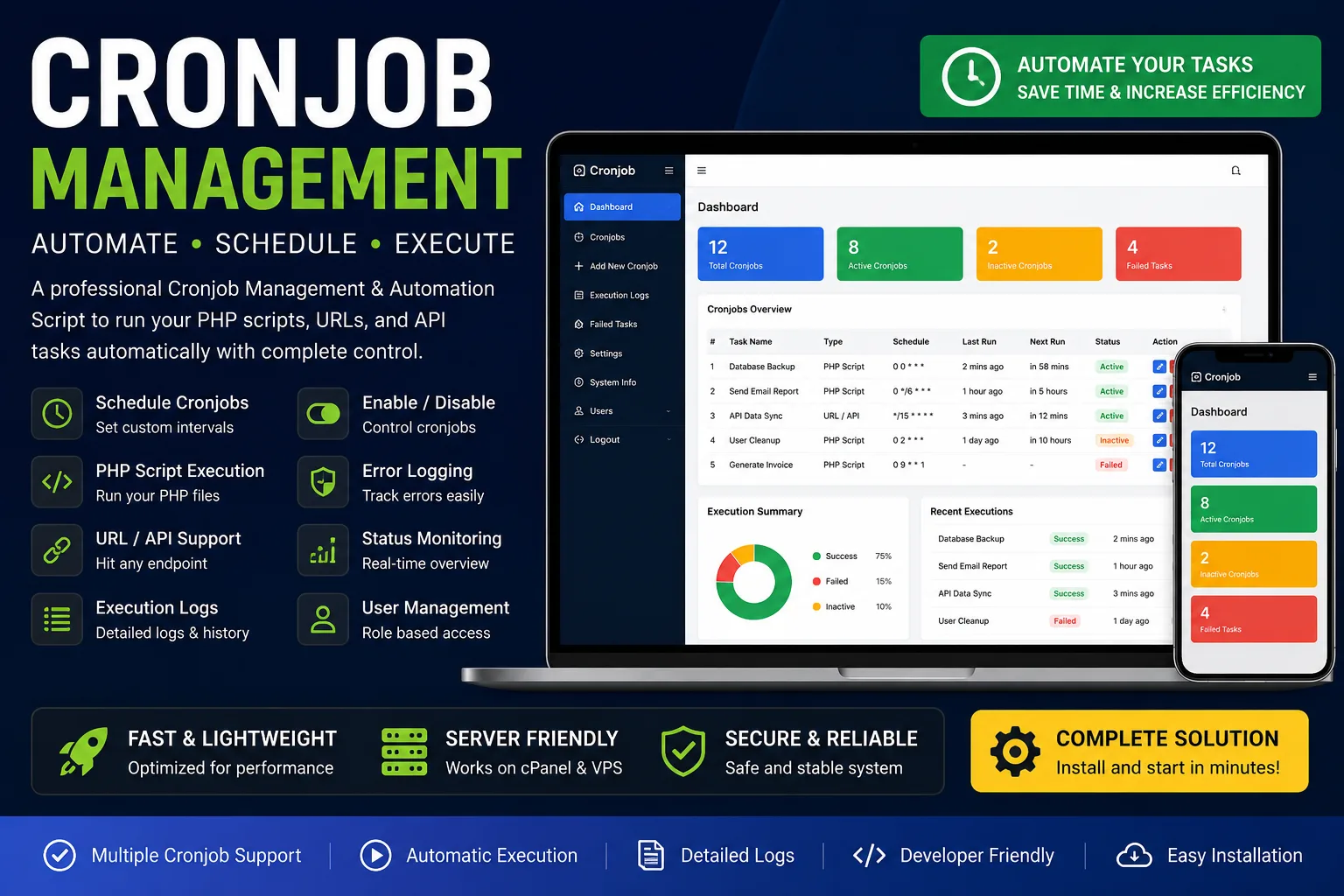 Cronjob Management & Automation Script